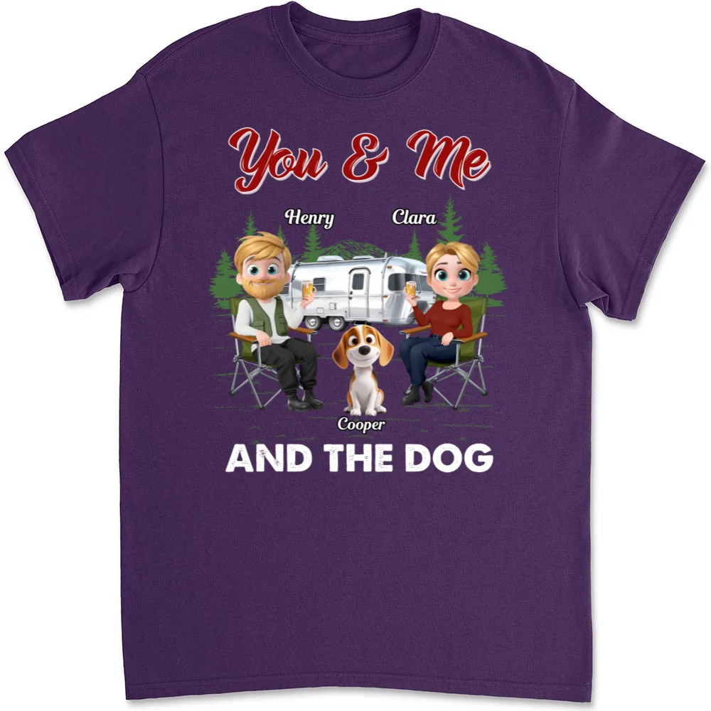 You Me And The Dogs - Personalized Custom Unisex T-shirt - Image 8