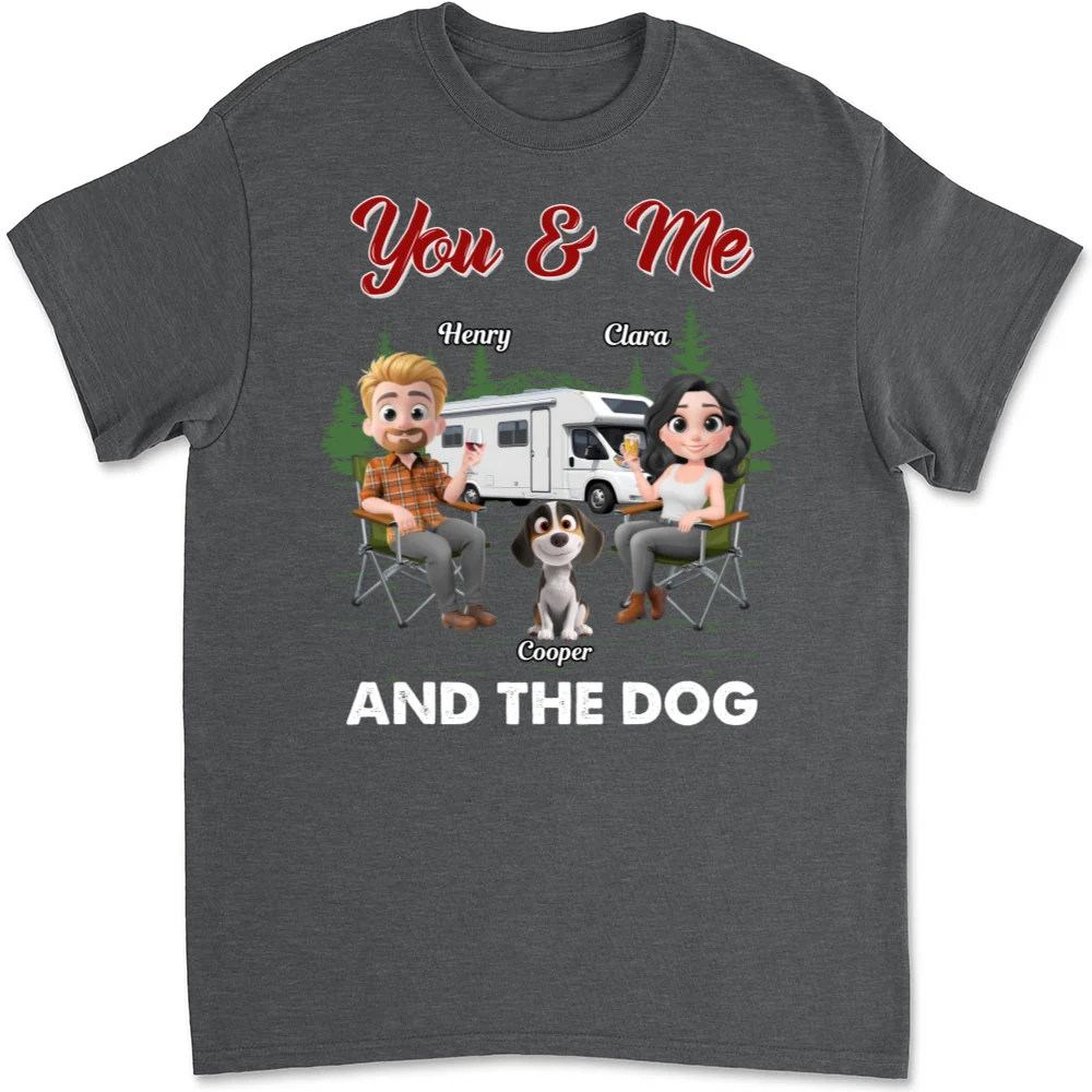 You Me And The Dogs - Personalized Custom Unisex T-shirt - Image 9