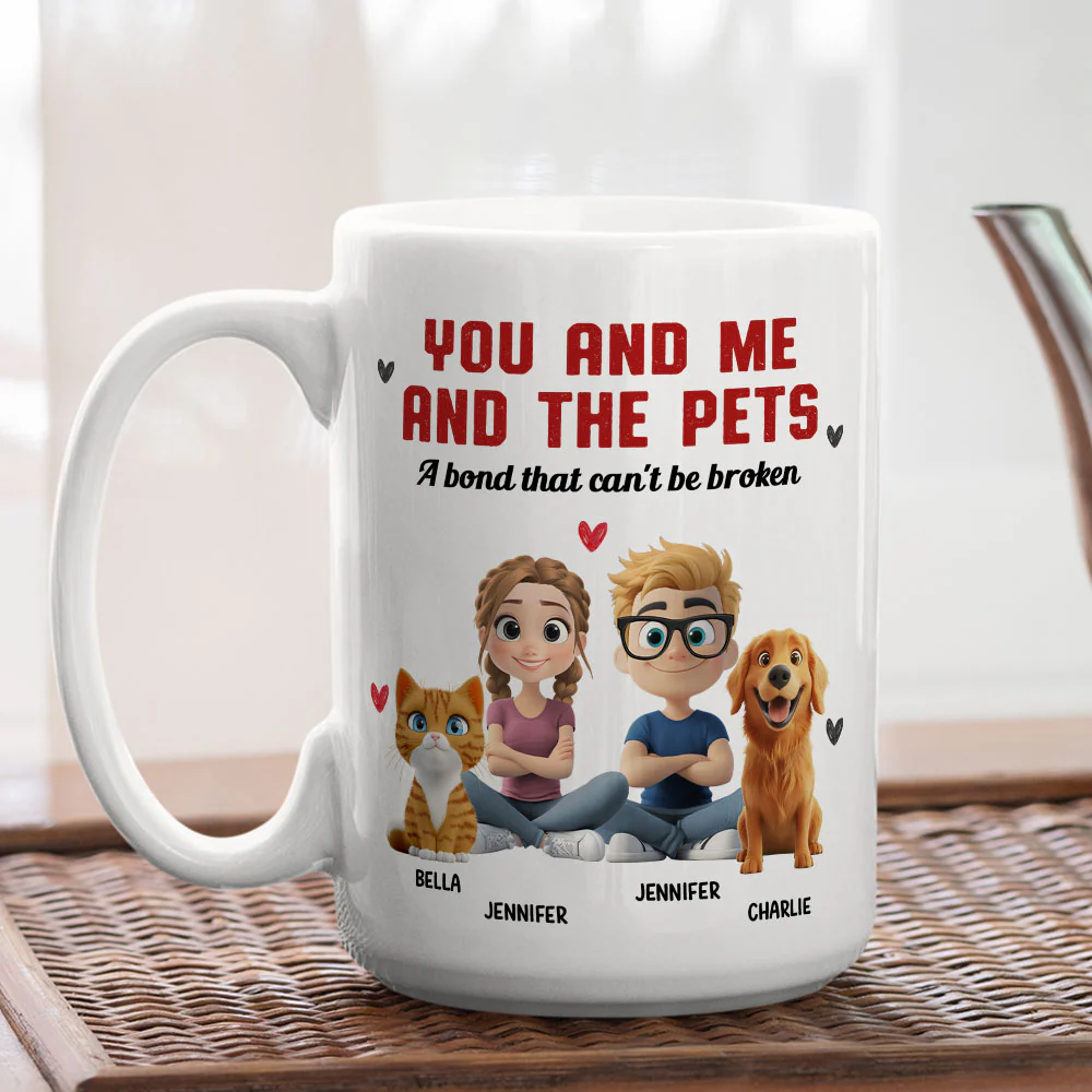 You Me And Us - Personalized Custom Coffee Mug - Image 2