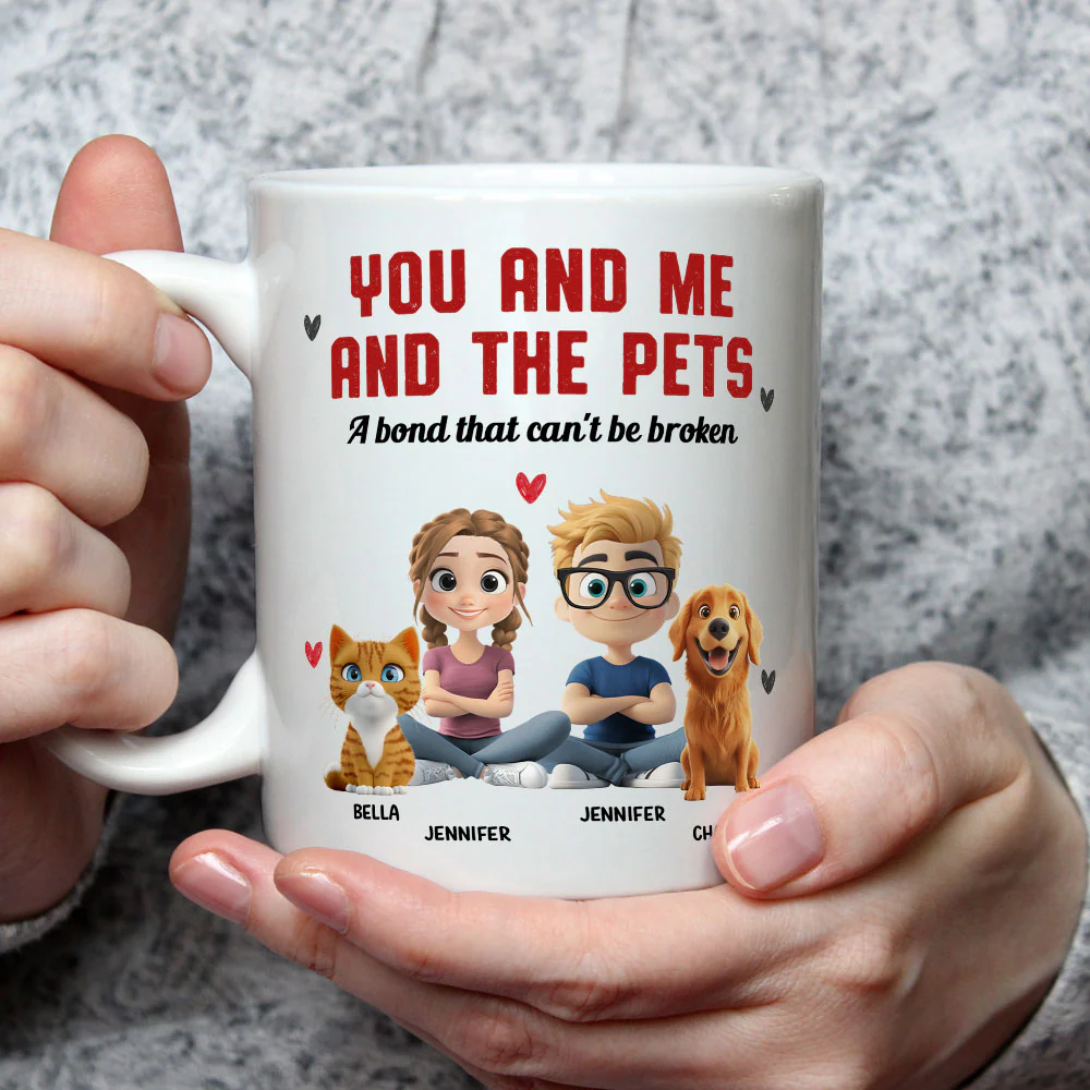 You Me And Us - Personalized Custom Coffee Mug - Image 4