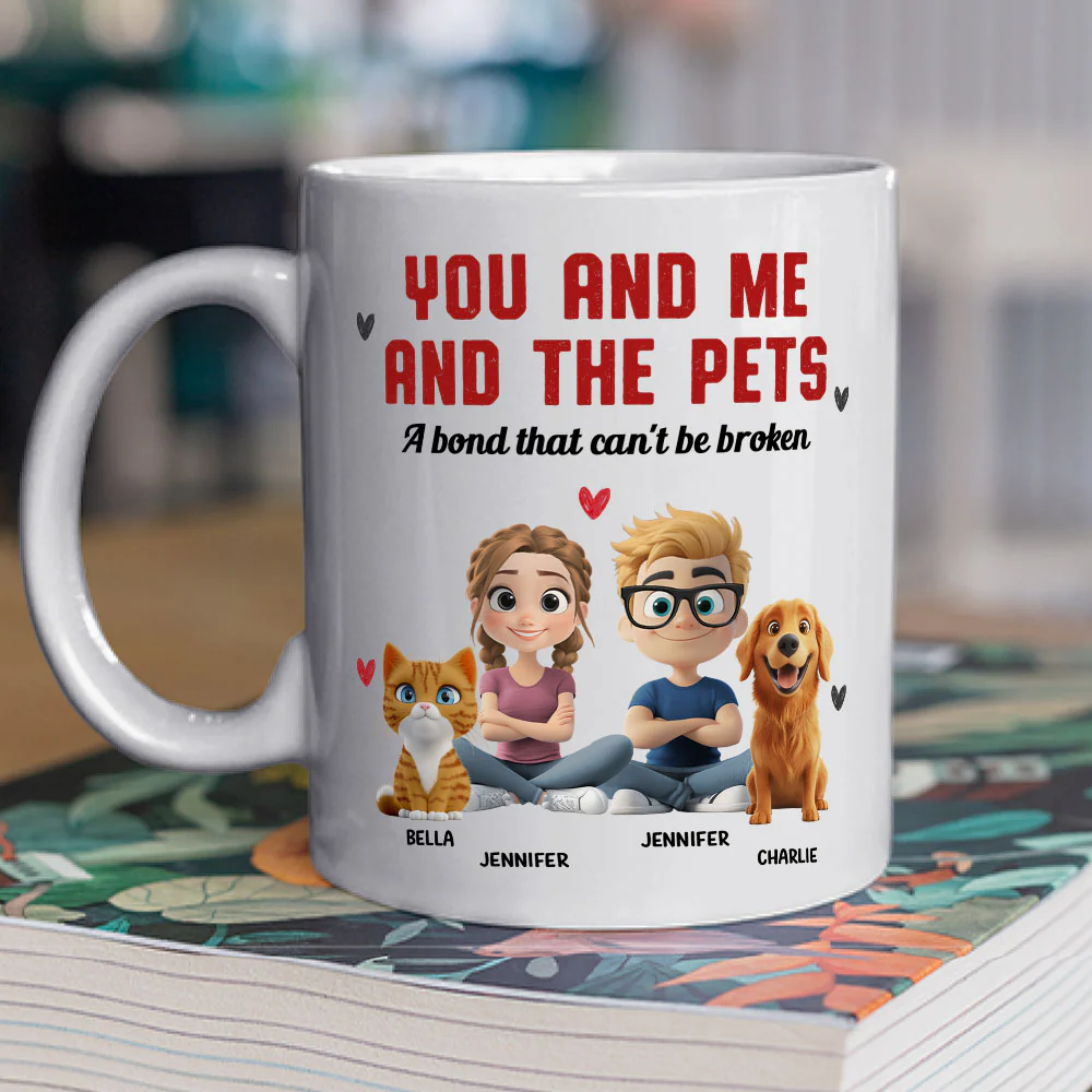 You Me And Us - Personalized Custom Coffee Mug - Image 5