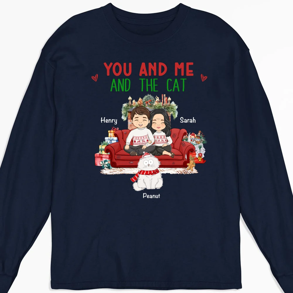 You Me Cat - Personalized Custom Long Sleeve T-shirt - Image 5