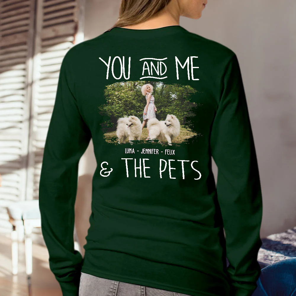 You Me Dogs Photo - Personalized Custom Long Sleeve T-shirt - Image 2