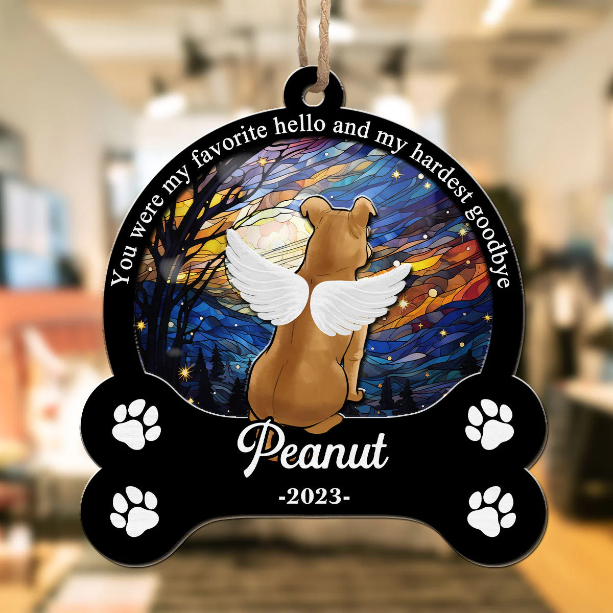 You Were My Favorite Hello - Personalized Custom Suncatcher - Image 4