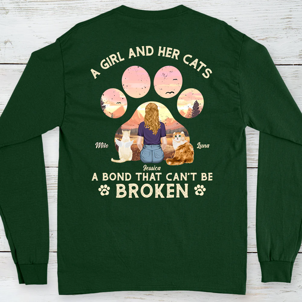You Will Always Be My Beloved Cat - Personalized Custom Long Sleeve T-shirt - Image 3
