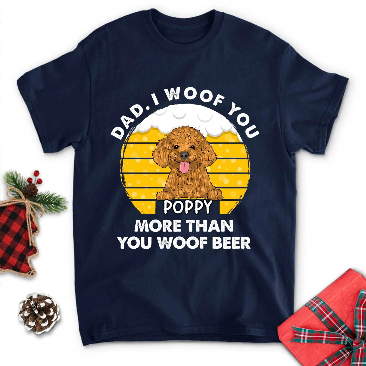 You Woof Beer - Personalized Custom Unisex T-shirt - Image 3