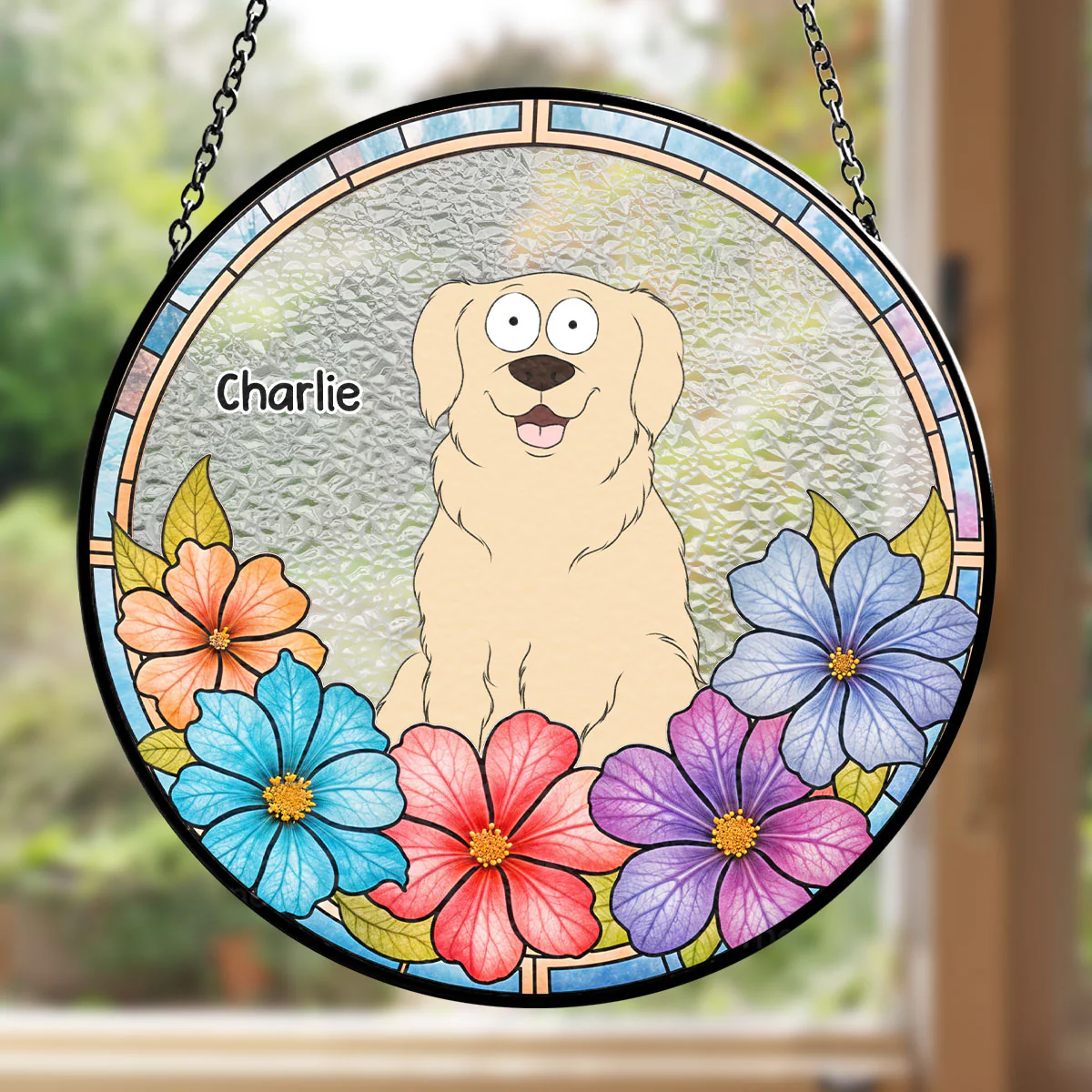 Your Adorable Pet - Personalized Custom Window Hanging Suncatcher
