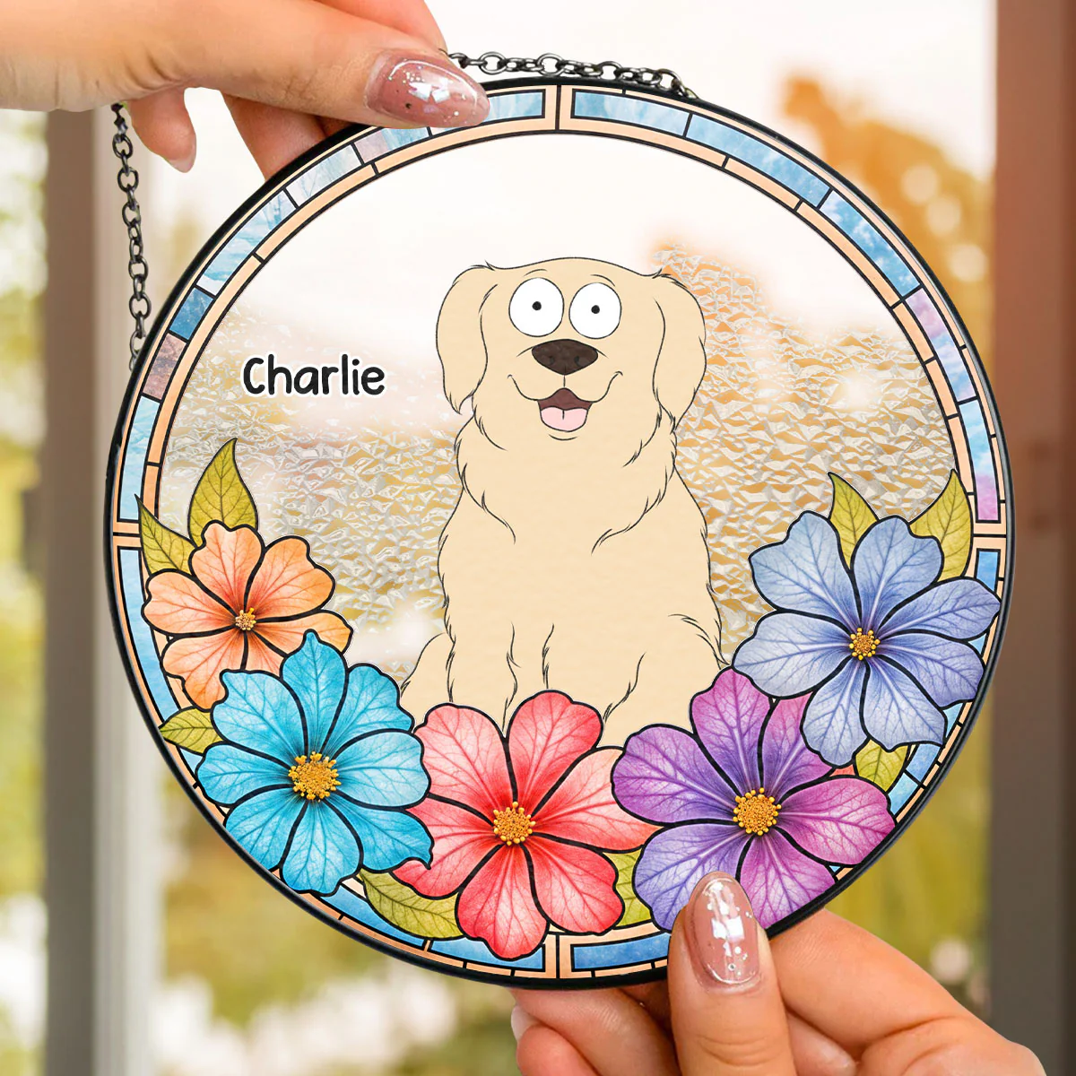 Your Adorable Pet - Personalized Custom Window Hanging Suncatcher - Image 4