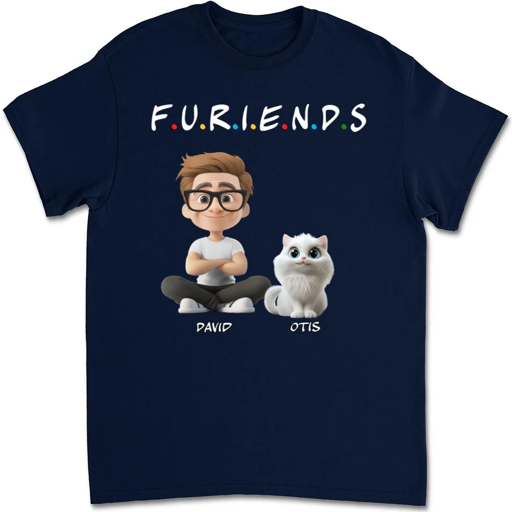 Your Cat Friend - Personalized Custom Unisex T-shirt - Image 7