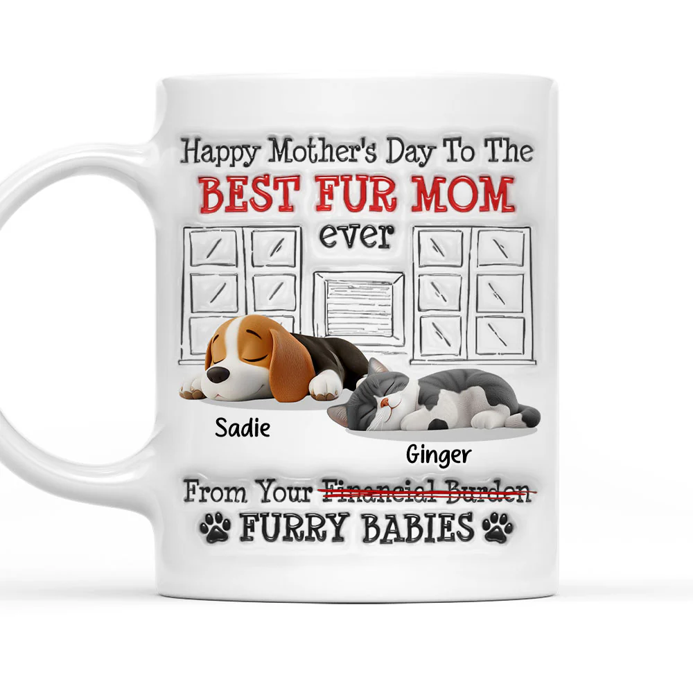 Your Financial Burden Pet Version - Personalized Custom 3D Inflated Effect Mug