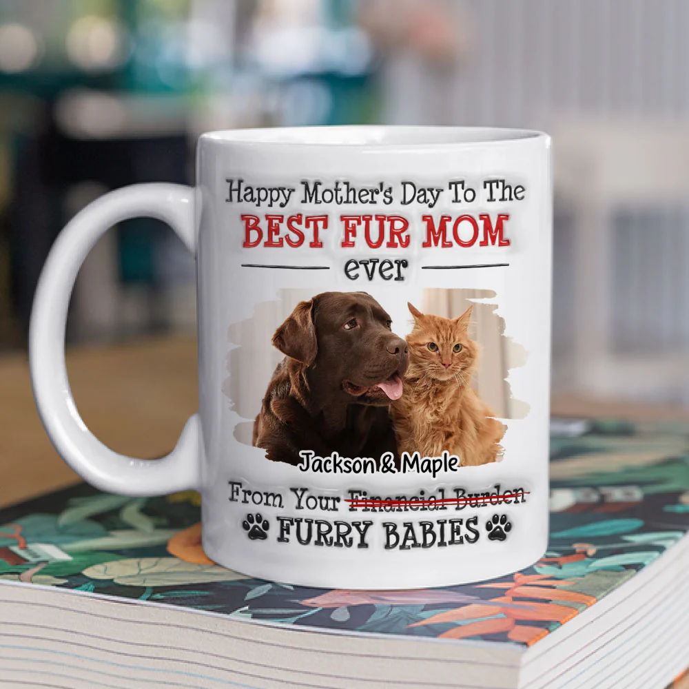 Your Financial Burden Pet Version Photo - Personalized Custom 3D Inflated Effect Mug - Image 2