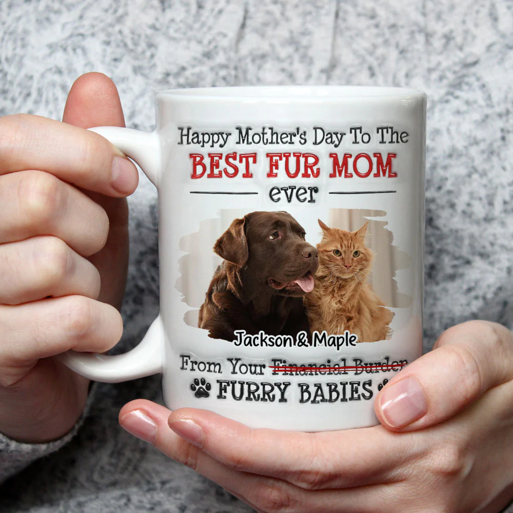 Your Financial Burden Pet Version Photo - Personalized Custom 3D Inflated Effect Mug - Image 3