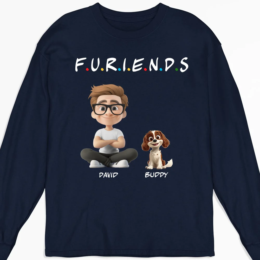 Your Friend - Personalized Custom Long Sleeve T-shirt - Image 5