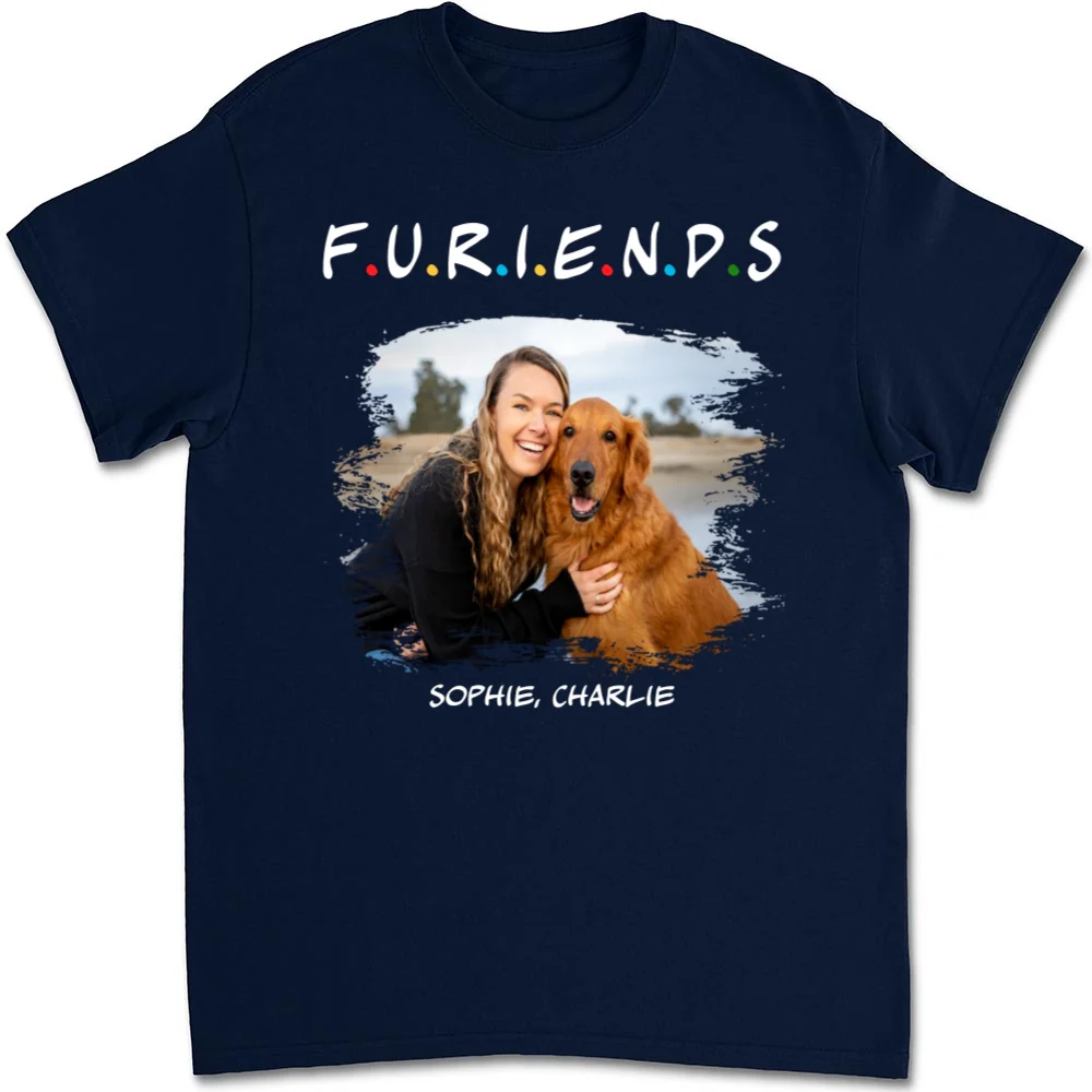 Your Friend Photo - Personalized Custom Unisex T-Shirt - Image 4