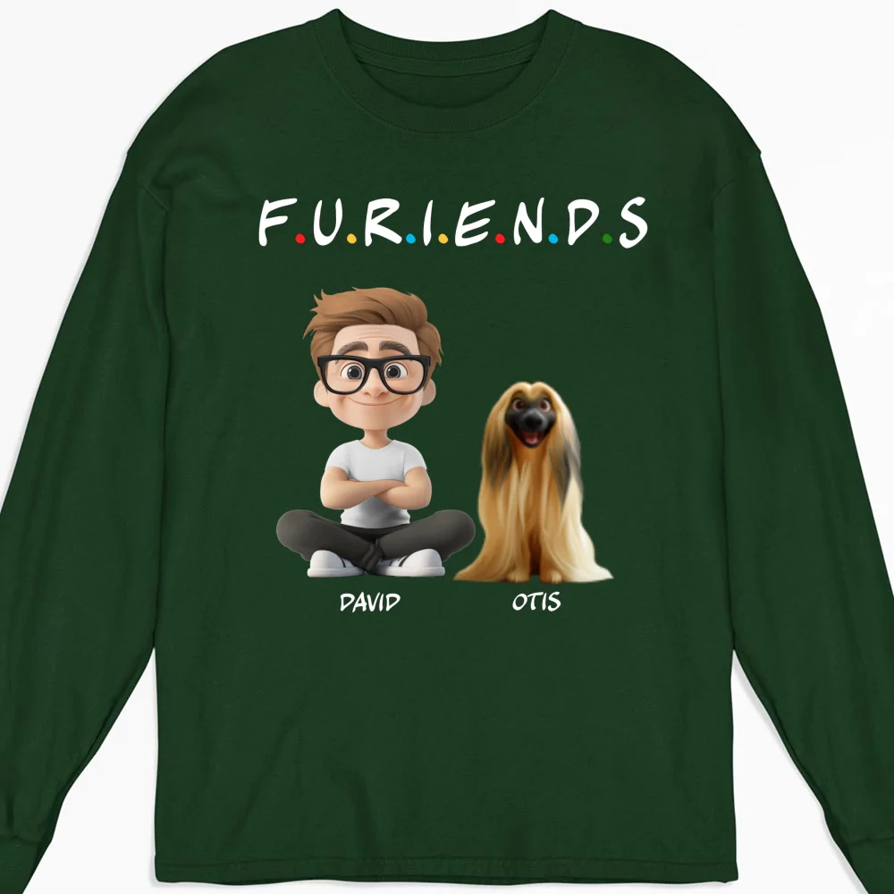 Your Fur Friend - Personalized Custom Long Sleeve T-Shirt - Image 6