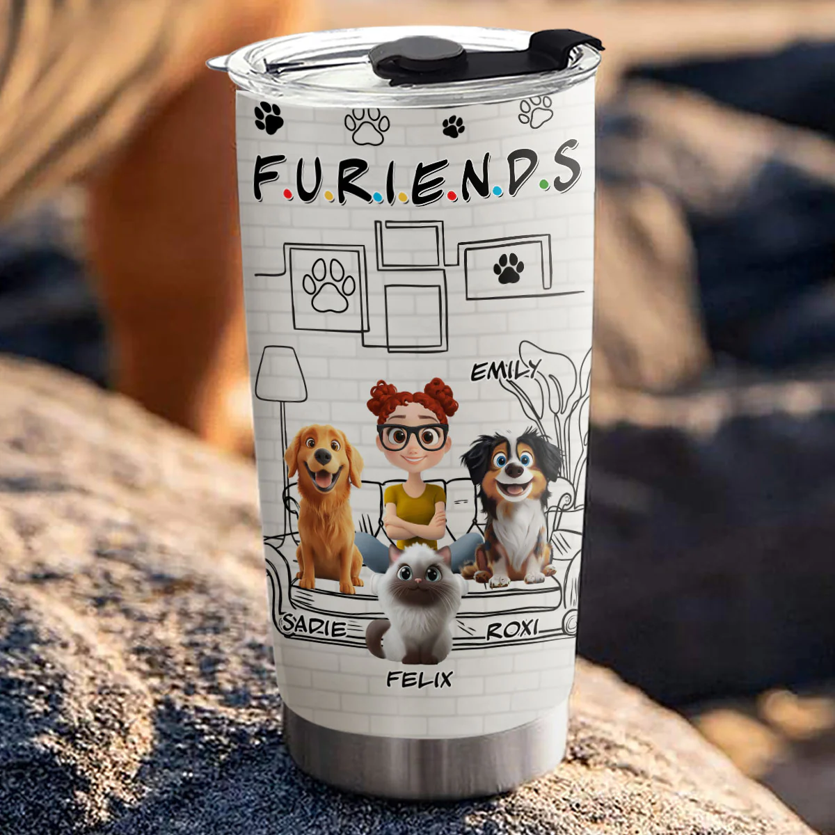 Your Fur Friend - Personalized Custom Tumbler - Image 3