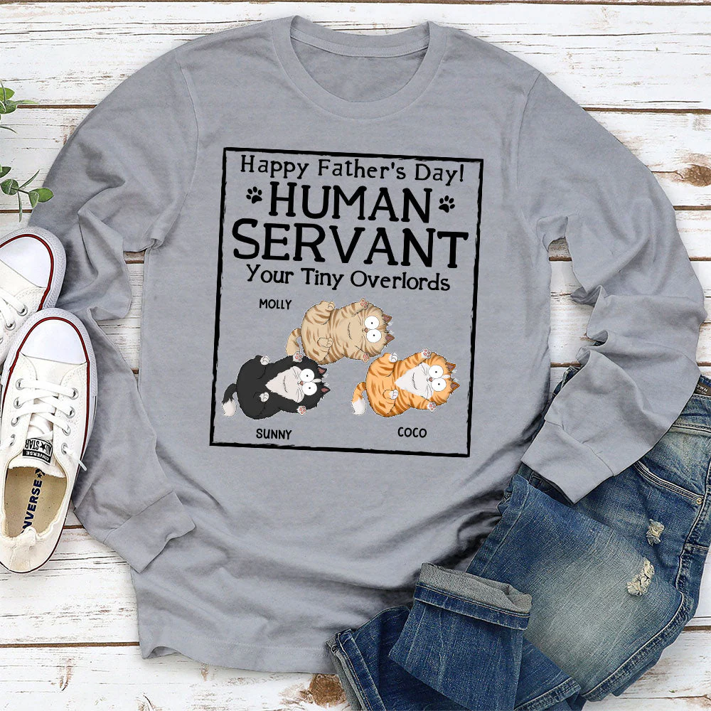 Your Overlords - Personalized Custom Long Sleeve T-shirt - Image 3