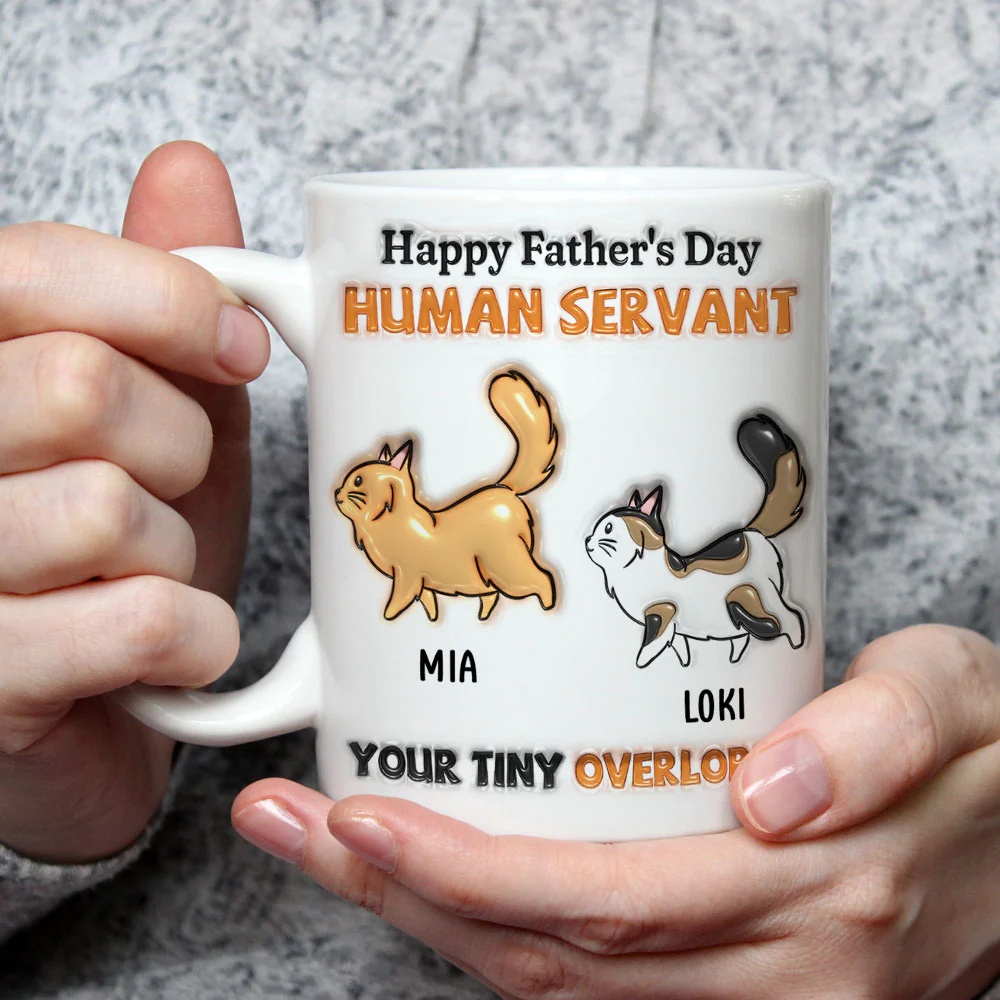 Your Tiny Cat - Personalized Custom 3D Inflated Effect Mug - Image 3