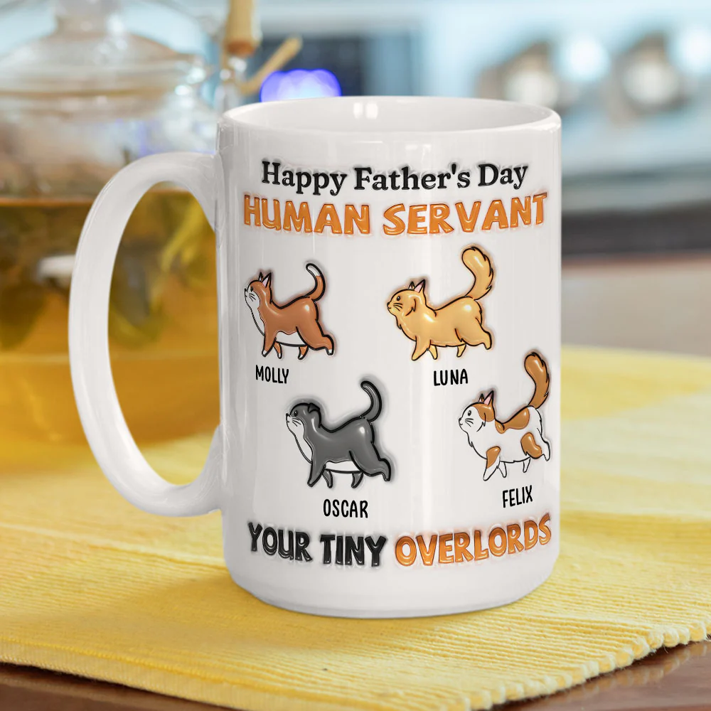 Your Tiny Cat - Personalized Custom 3D Inflated Effect Mug - Image 4