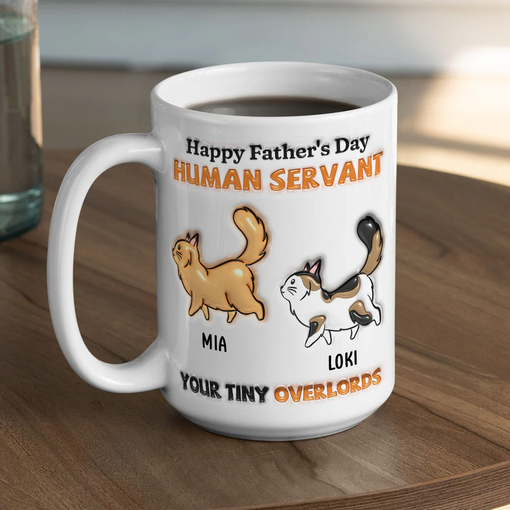 Your Tiny Cat - Personalized Custom 3D Inflated Effect Mug - Image 5