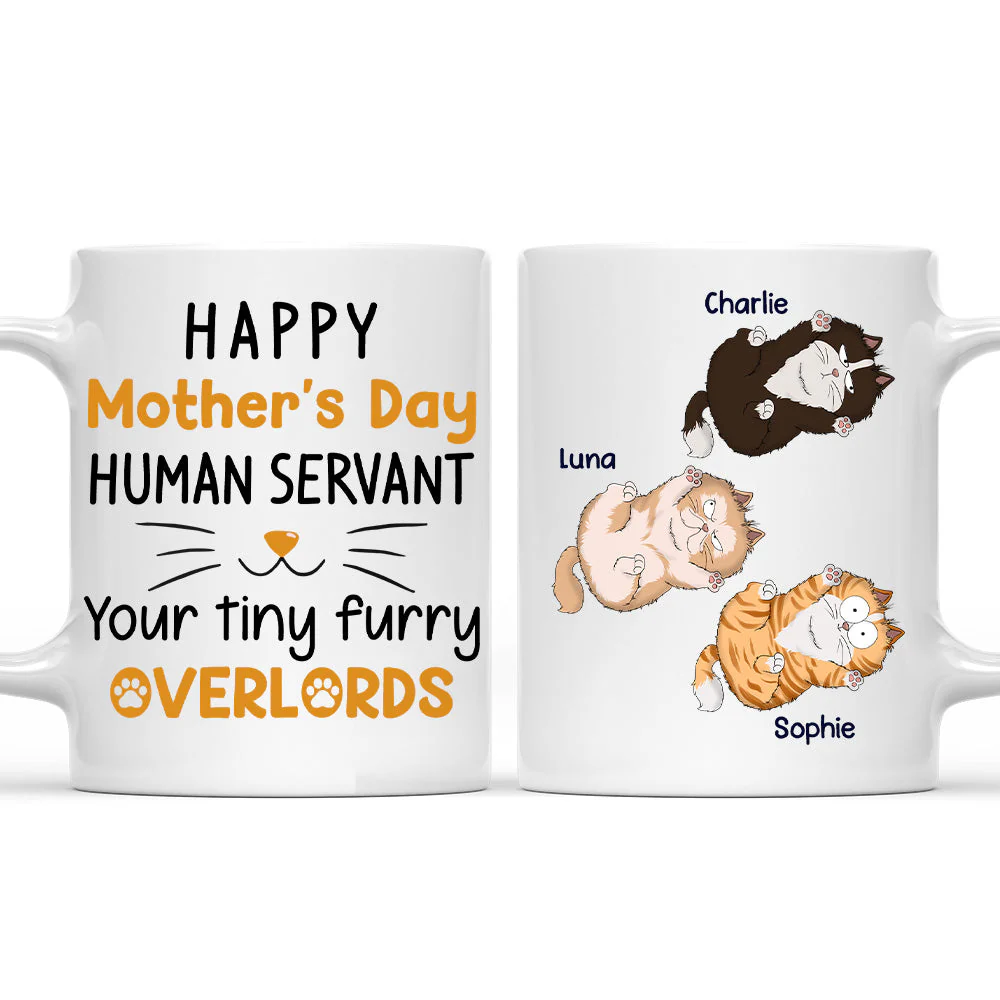 Your Tiny Furry Overlords - Personalized Custom Coffee Mug