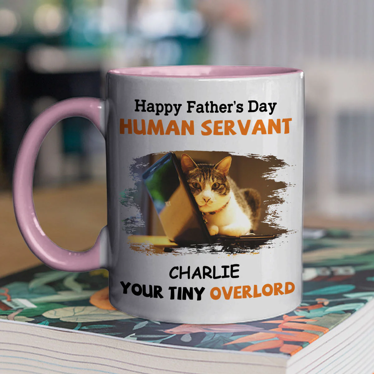 Your Tiny Overlord - Personalized Custom Accent Mug - Image 4