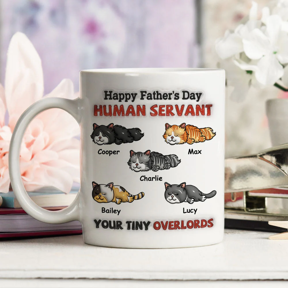 Your Tiny Overlords - Personalized Custom 3D Inflated Effect Mug - Image 4