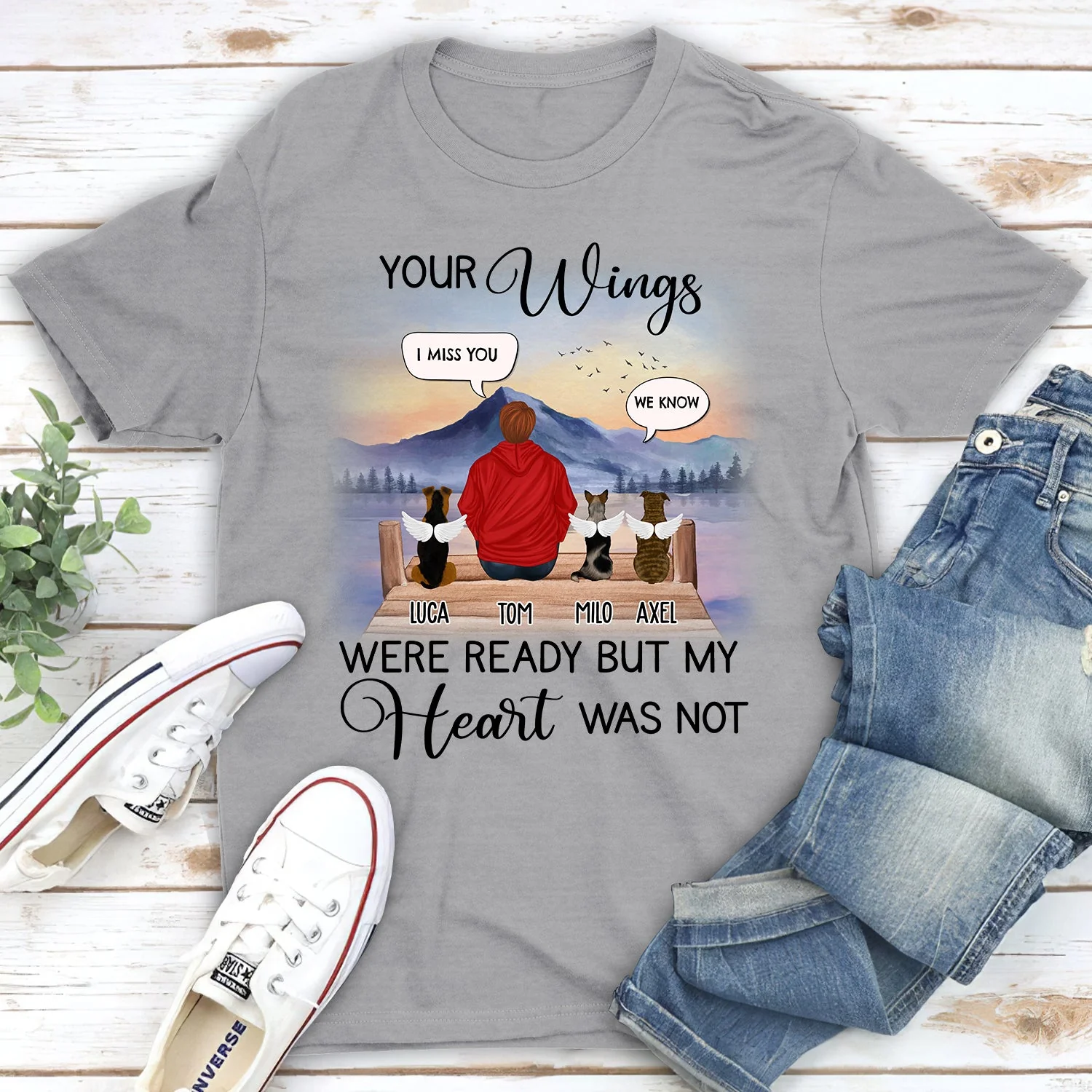 Your Wings Were Ready Speech - Personalized Custom Unisex T-shirt - Image 2