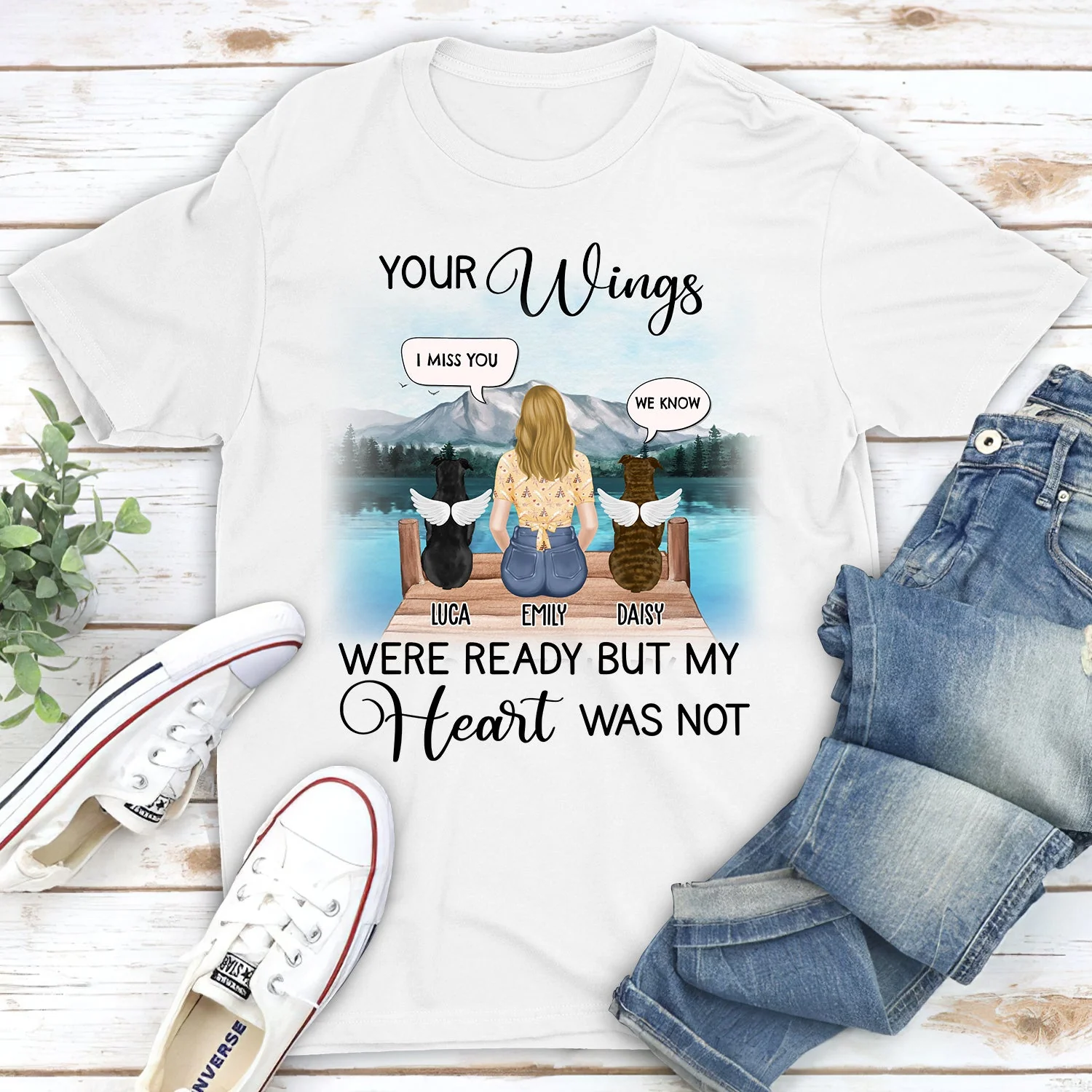 Your Wings Were Ready Speech - Personalized Custom Unisex T-shirt - Image 3