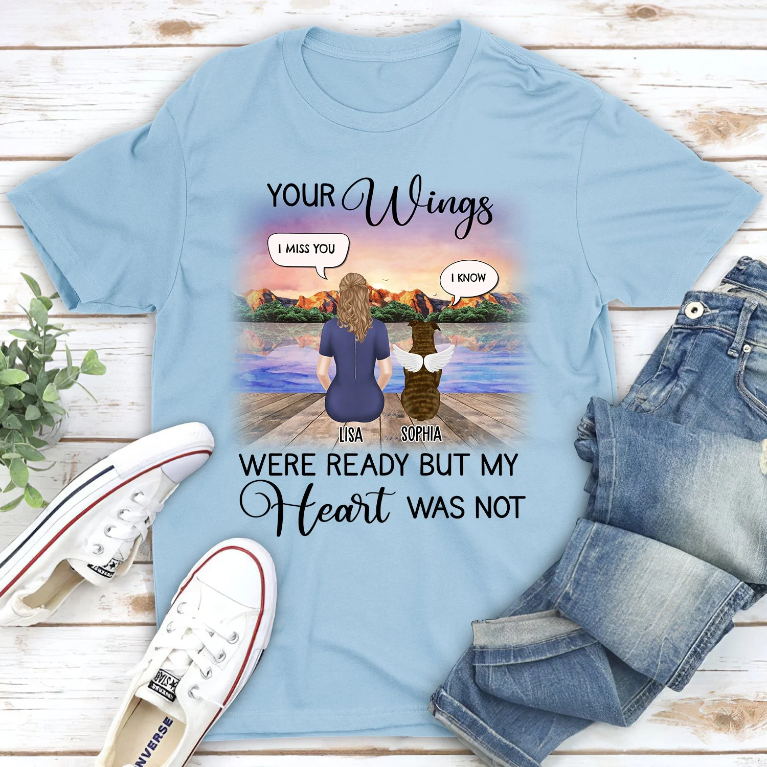 Your Wings Were Ready Speech - Personalized Custom Unisex T-shirt - Image 4