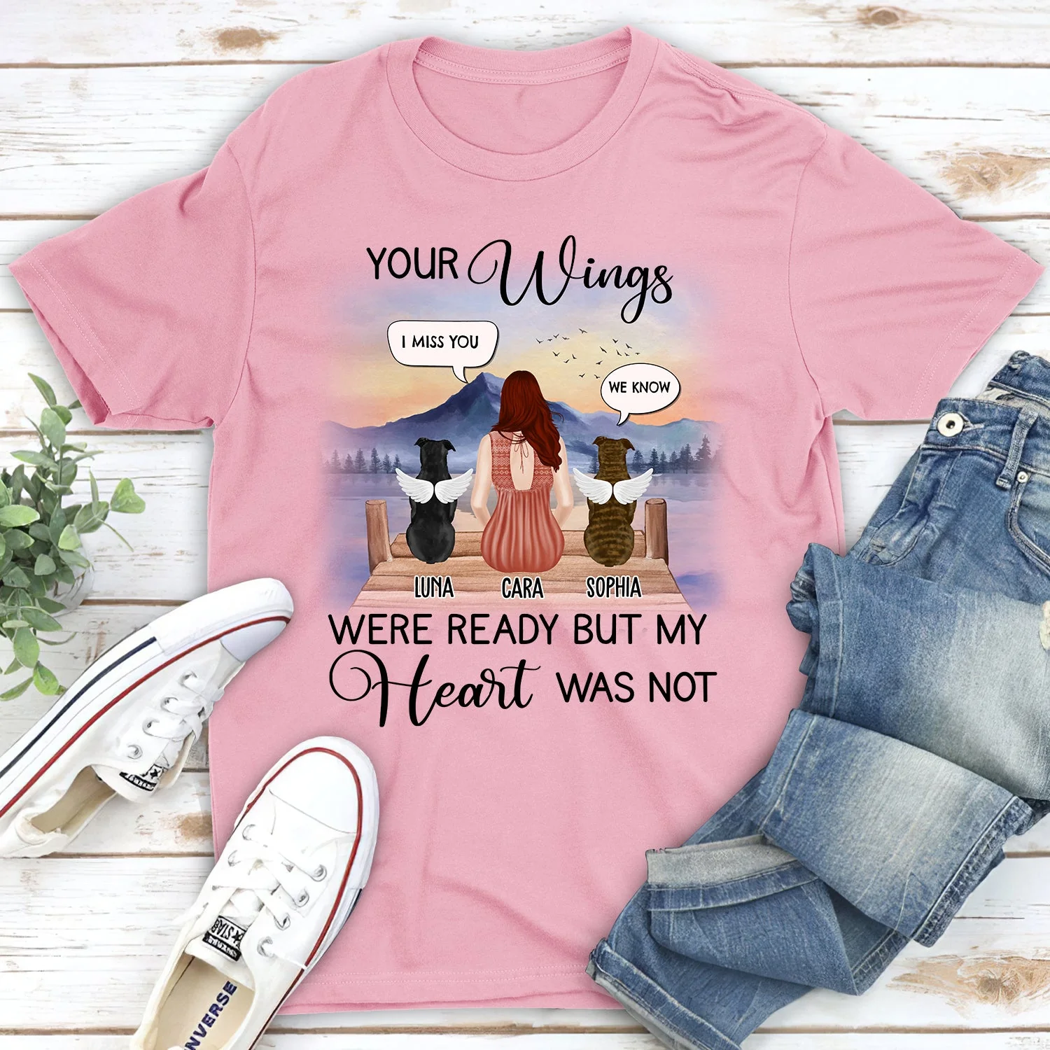 Your Wings Were Ready Speech - Personalized Custom Unisex T-shirt - Image 5