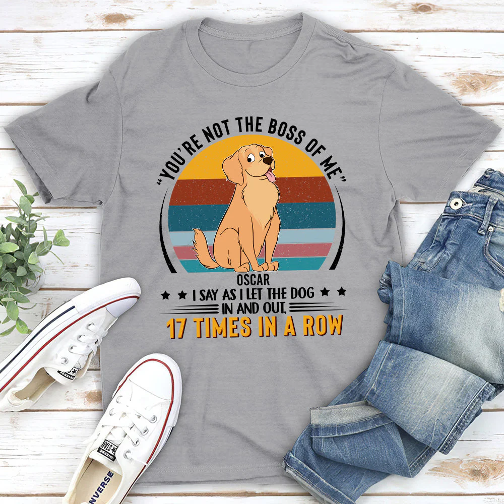 You're not the boss of me - Personalized Custom Unisex T-shirt - Image 2