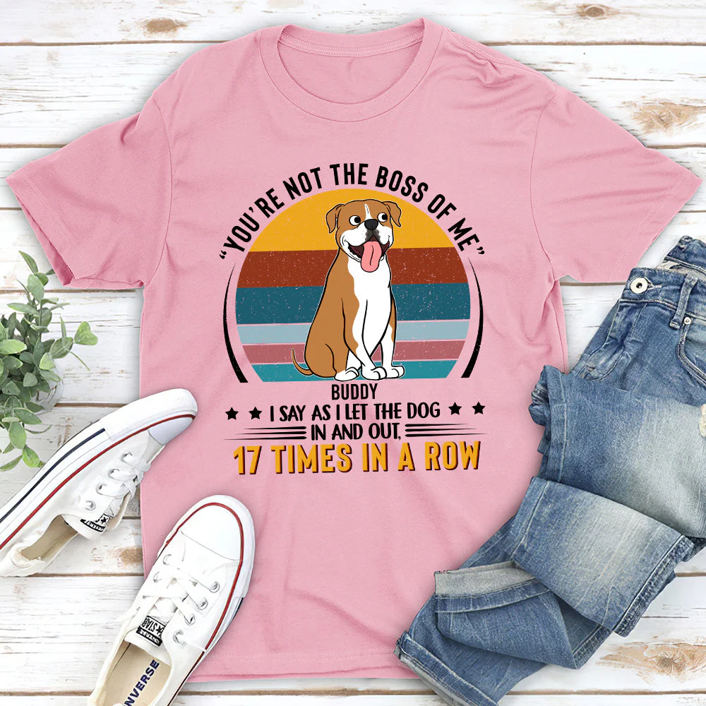 You're not the boss of me - Personalized Custom Unisex T-shirt - Image 3